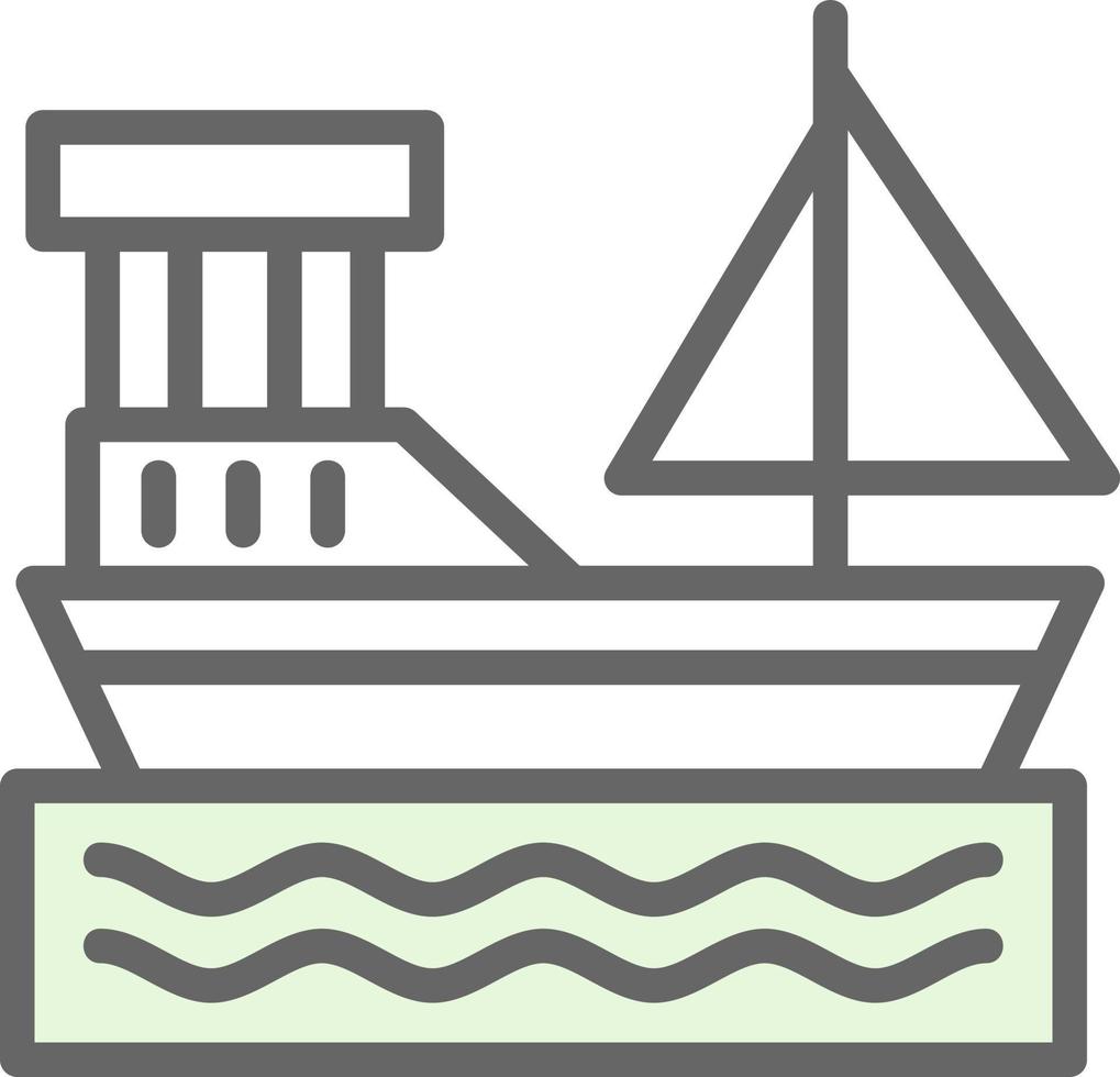 diseño de icono de vector de barco