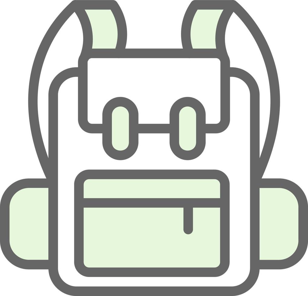 Backpack Vector Icon Design