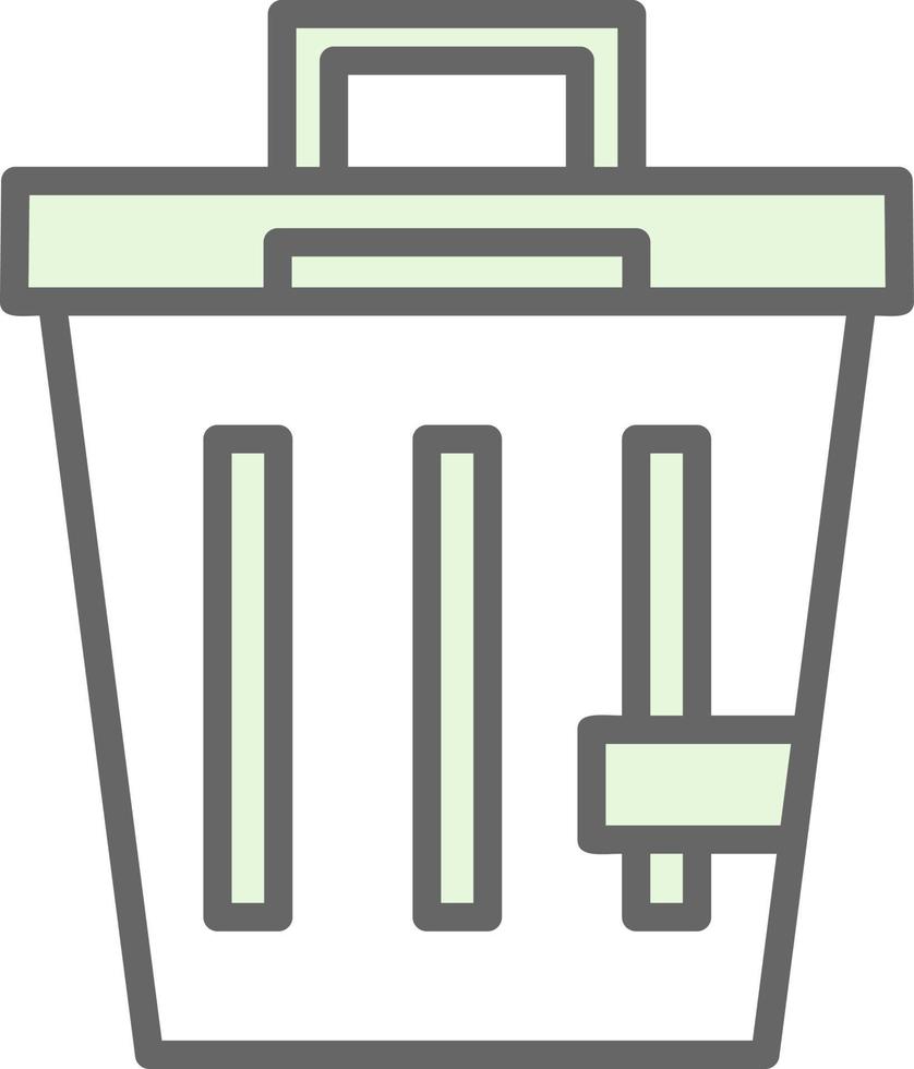 diseño de icono de vector de basura