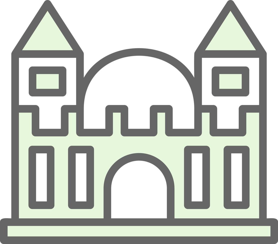 diseño de icono de vector de castillo