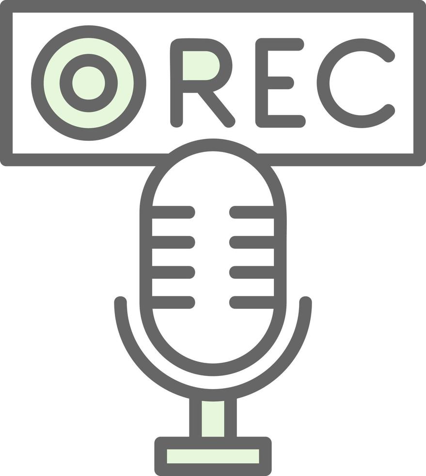 Recording Vector Icon Design