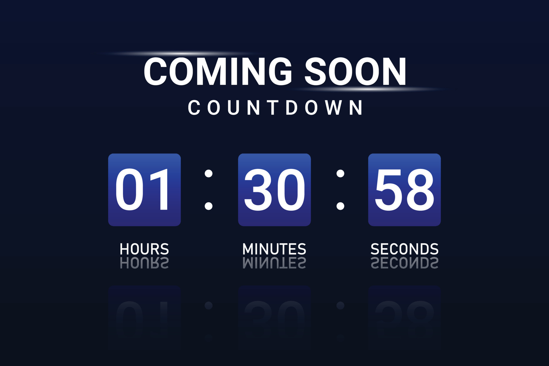 Coming Soon time Countdown banner design. 16919927 Vector Art at Vecteezy