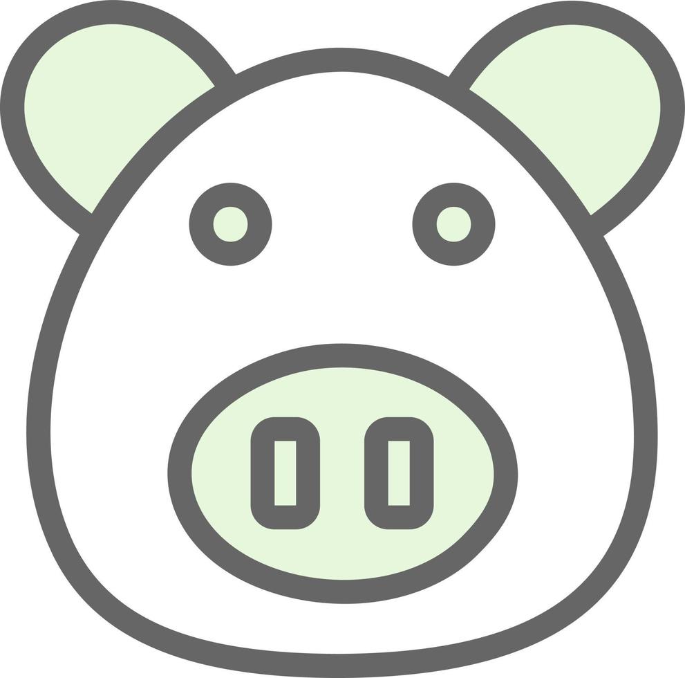 diseño de icono de vector de cerdo