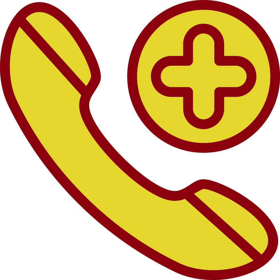Emergency Cal Vector Icon Design