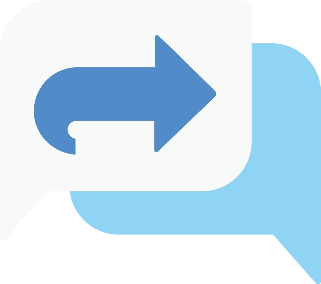 reply chat forward vector flat illustration