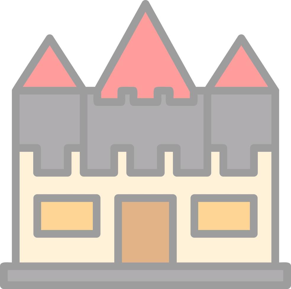 diseño de icono de vector de castillo