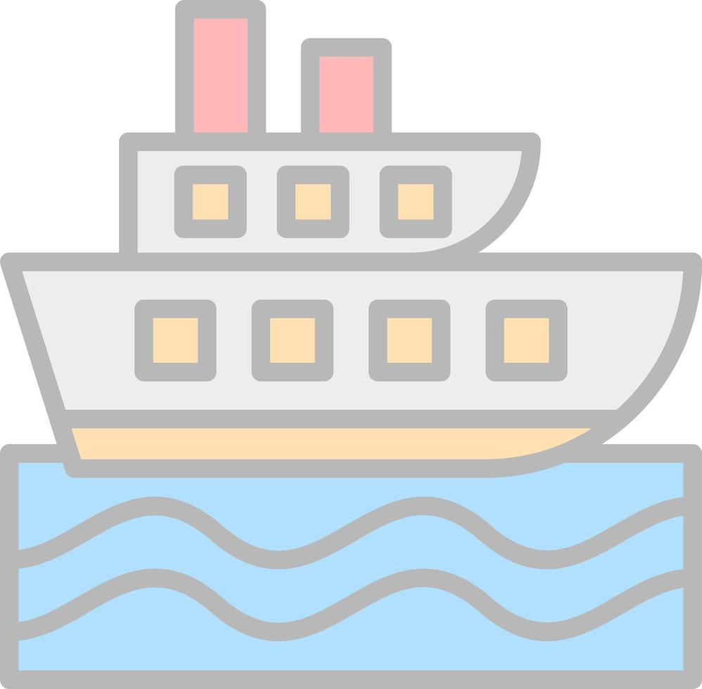 diseño de icono de vector de crucero