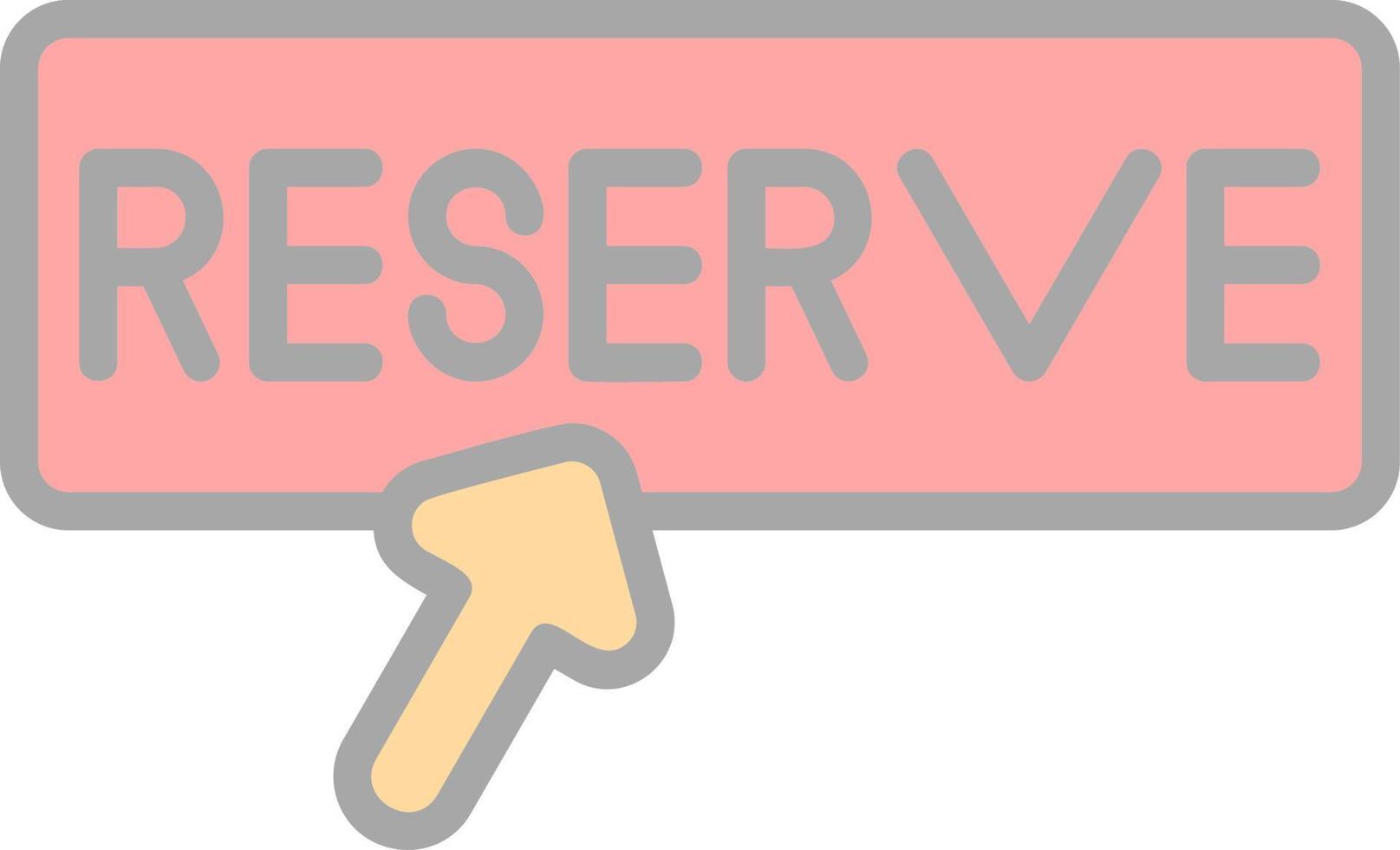 Reservation Vector Icon Design