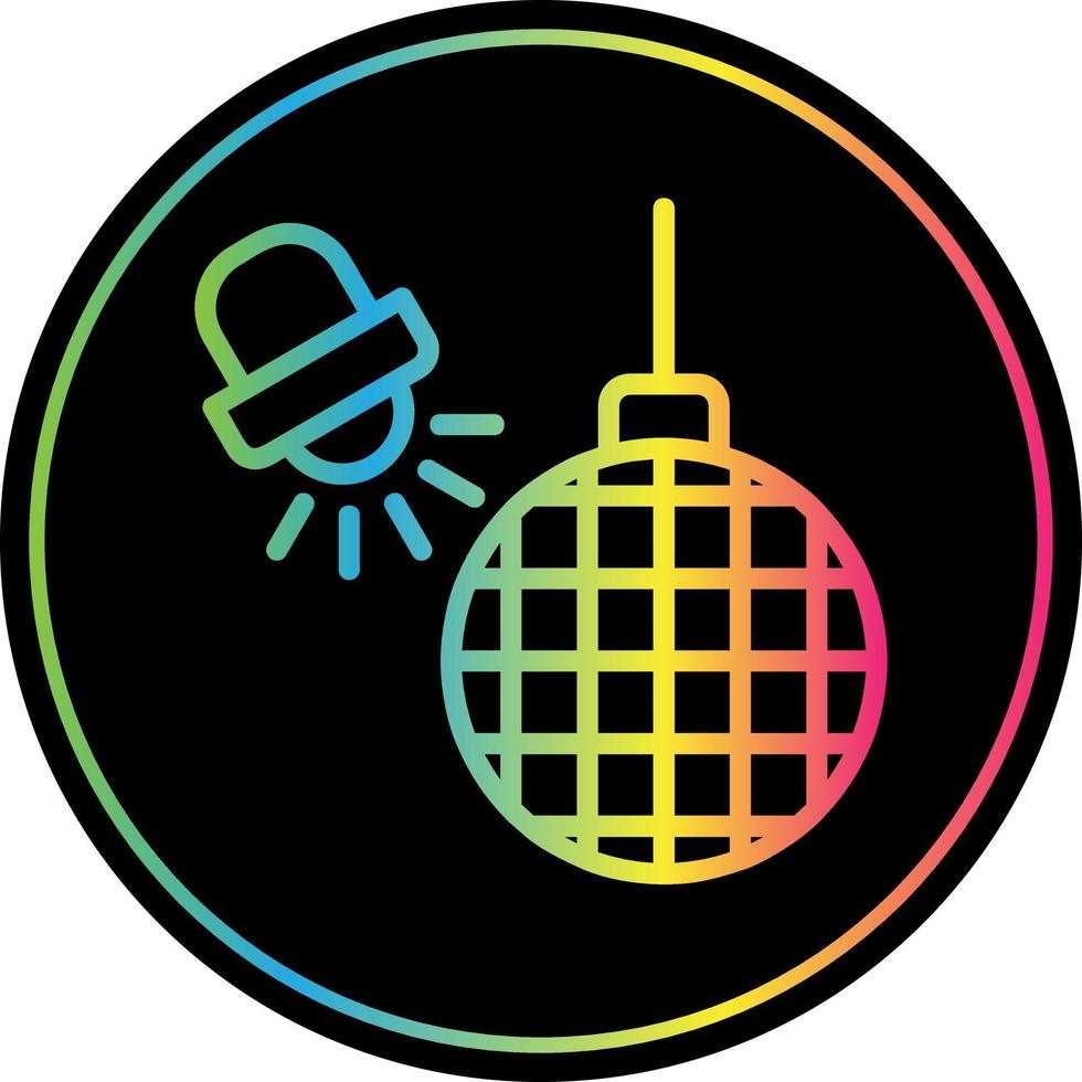 diseño de icono de vector de luces de discoteca