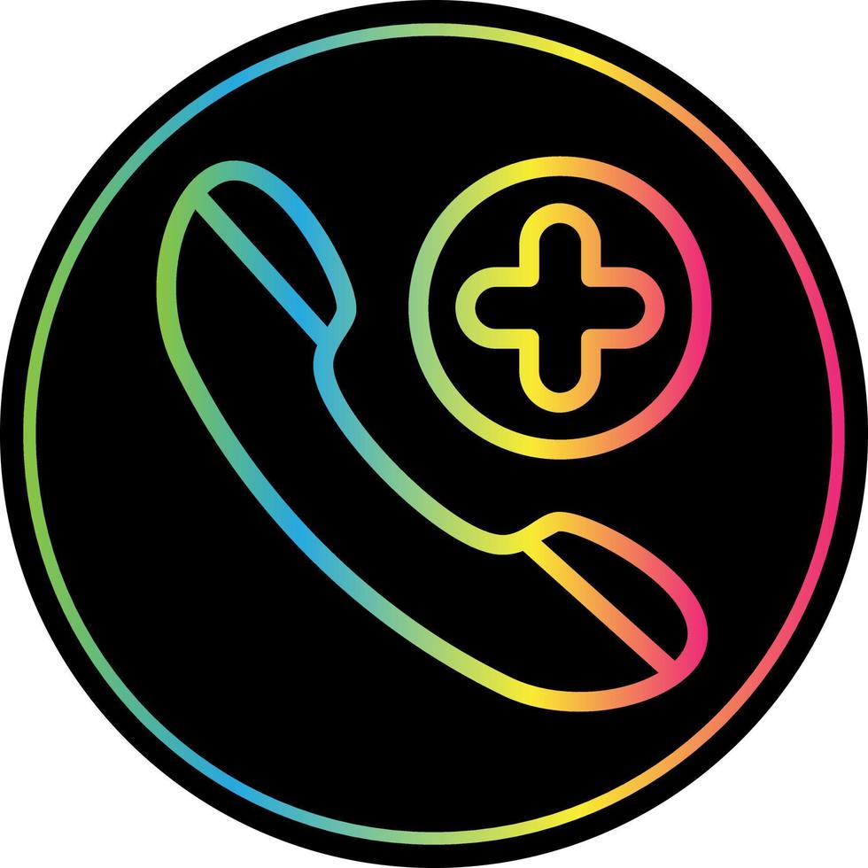 Emergency Cal Vector Icon Design