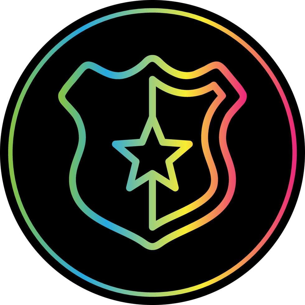 diseño de icono de vector de placa de policía