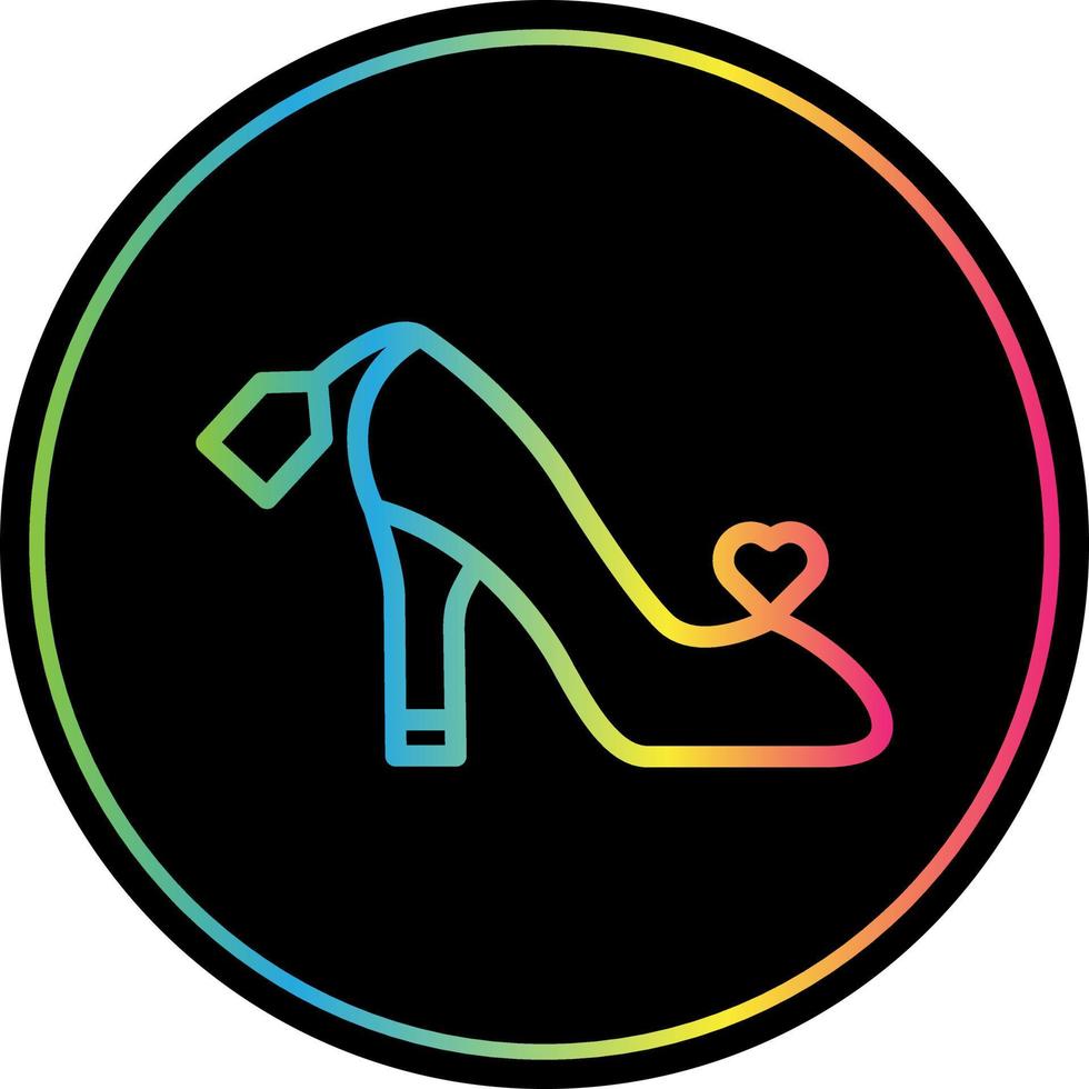 Female Footwear Vector Icon Design