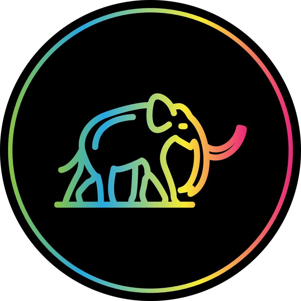 diseño de icono de vector de mamut