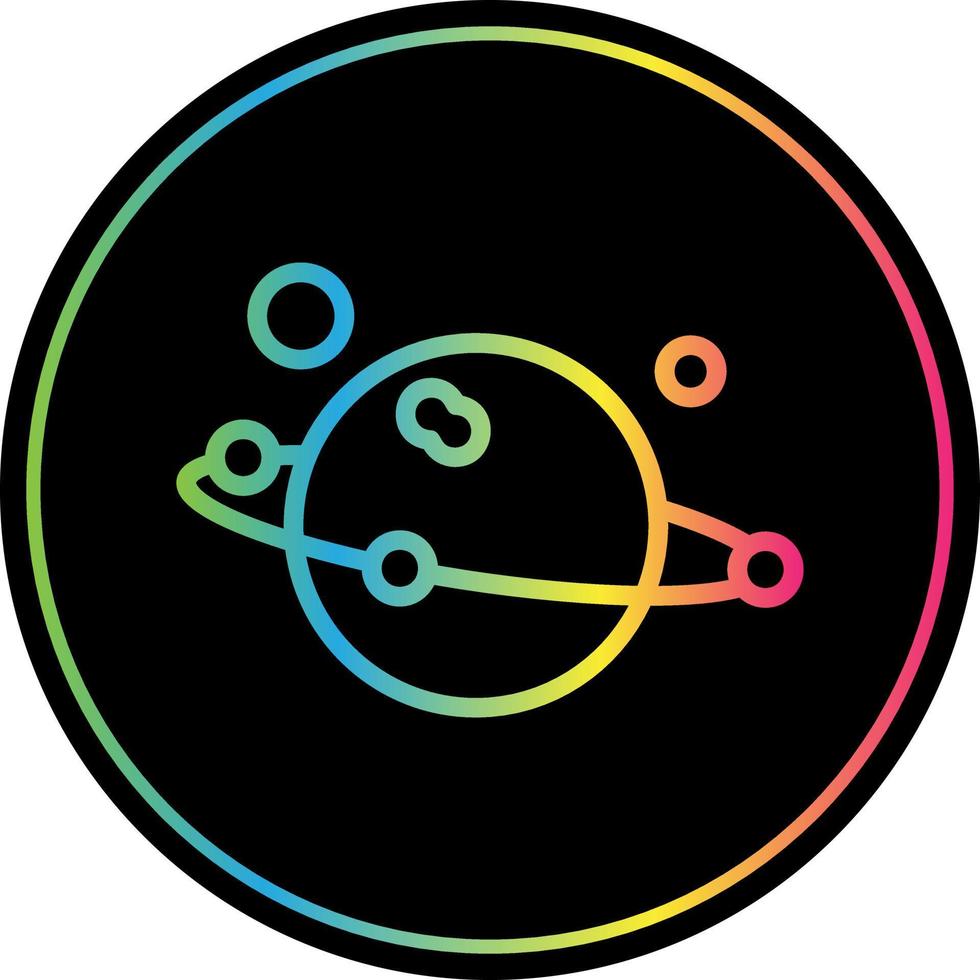 Solar System Vector Icon Design