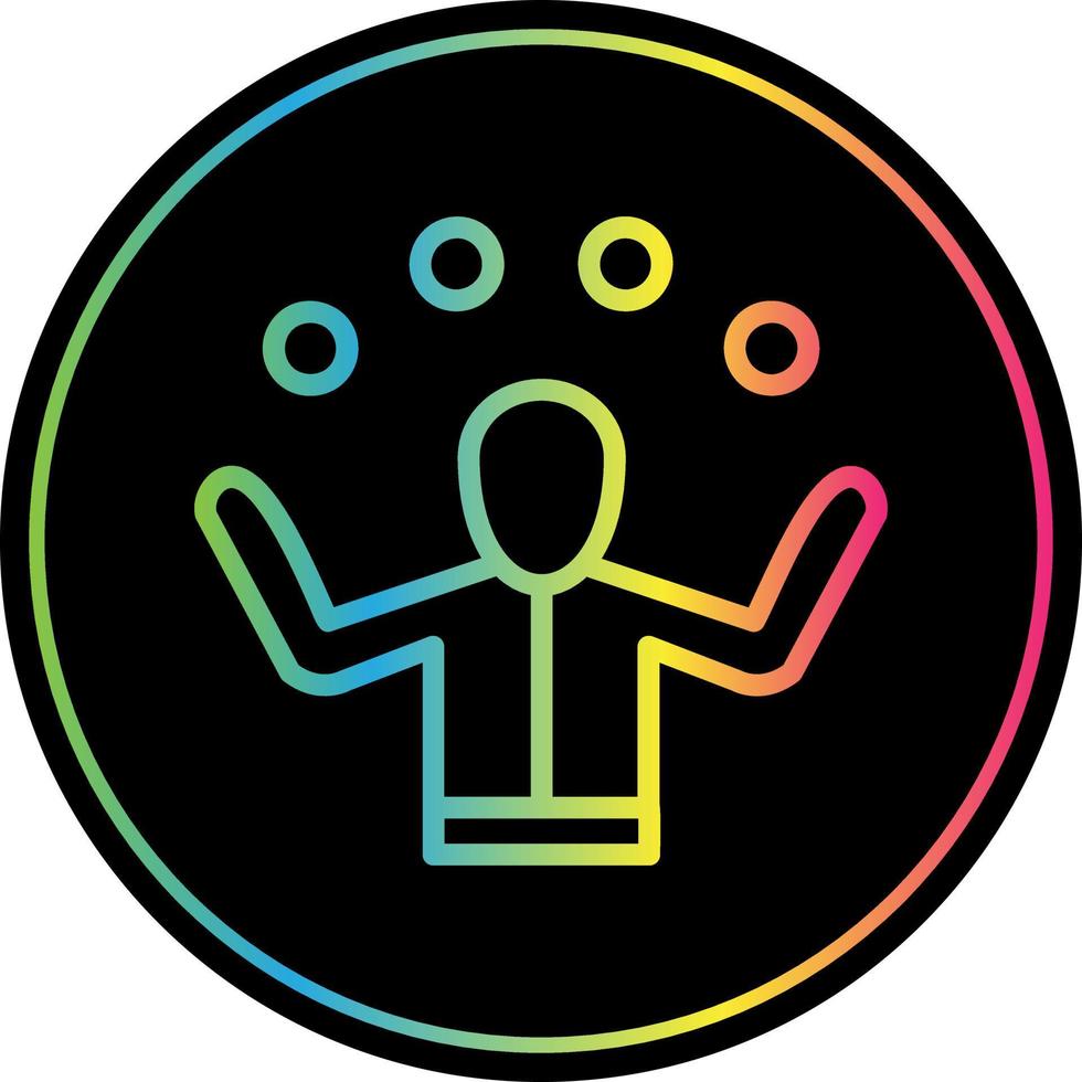 Juggling Vector Icon Design