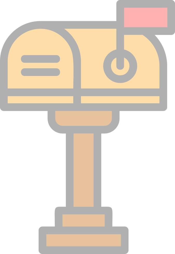 Letter Box Vector Icon Design