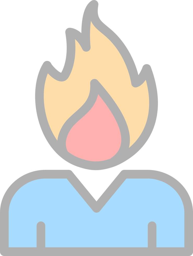 Burning Vector Icon Design