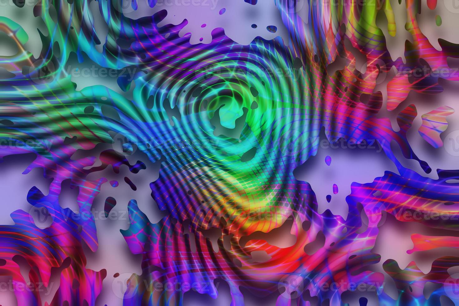 Abstract 3D gradient background,Holographic texture,Abstract liquid background,Geometric texture,Digital background illustration photo