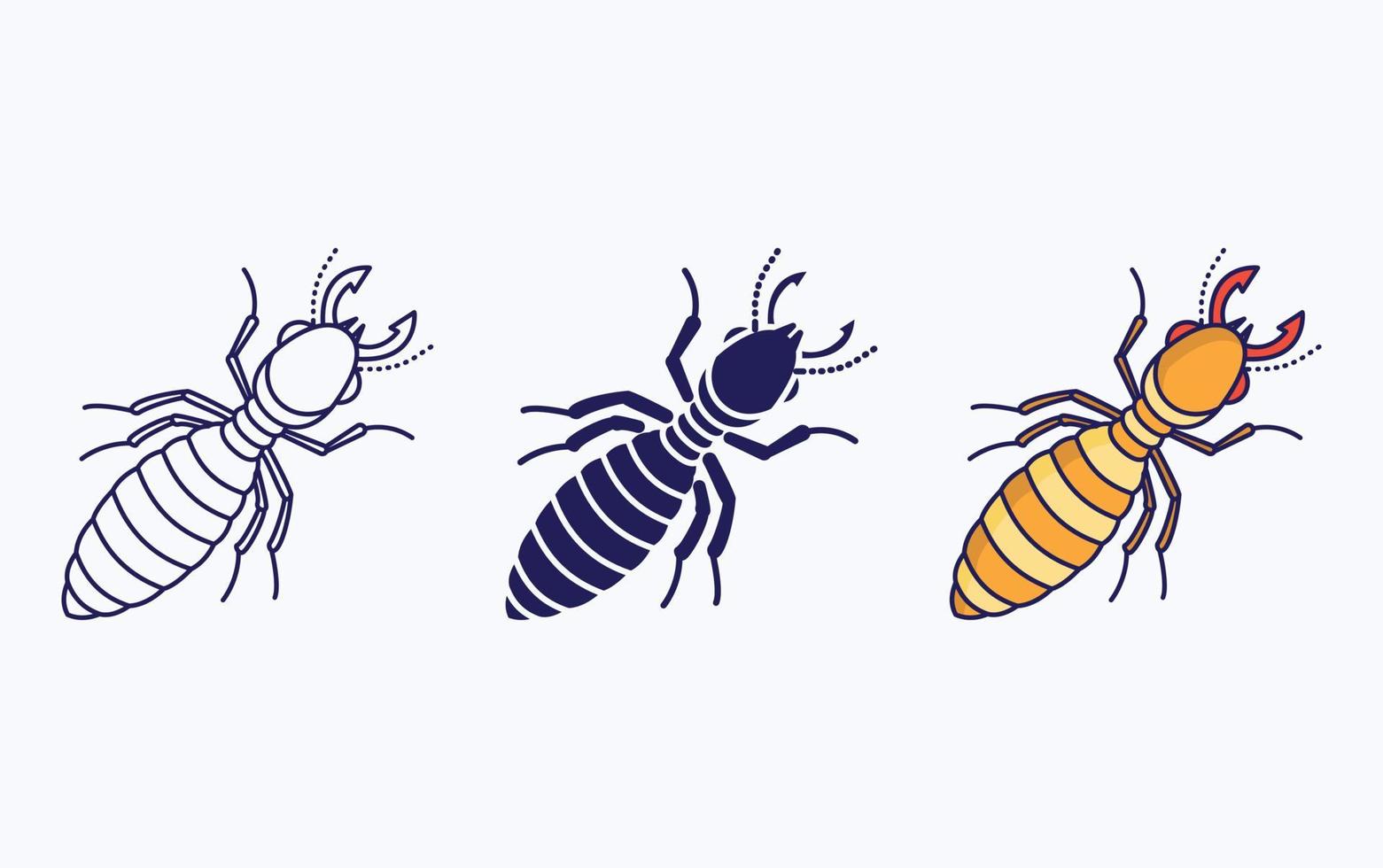 Termite vector illustration icon