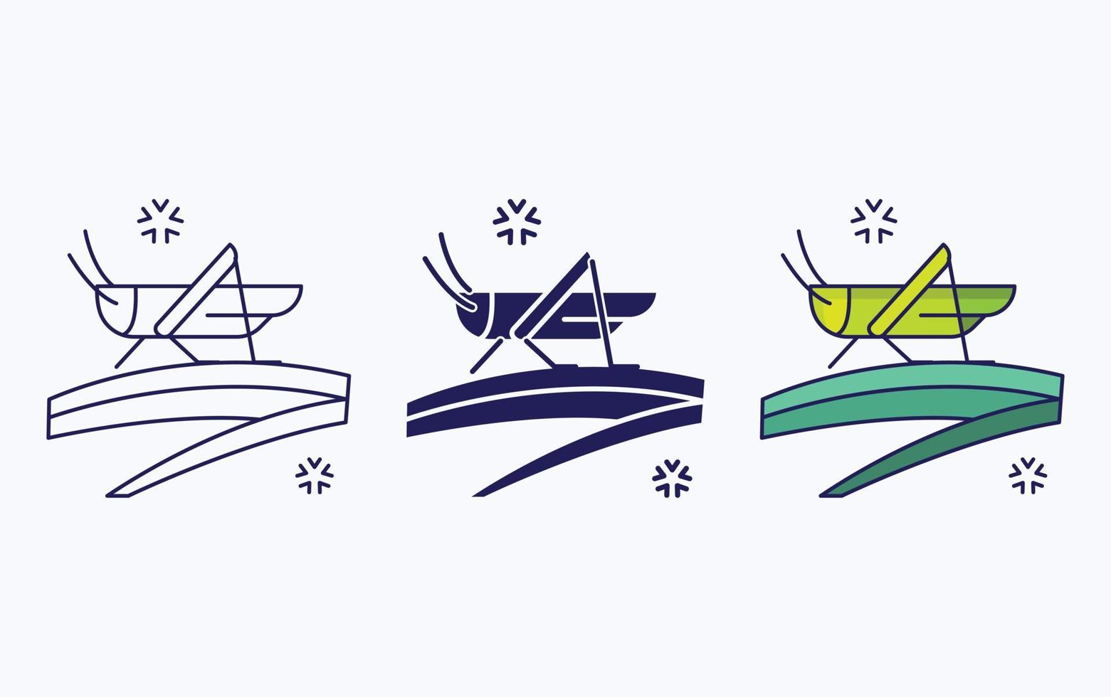 Grasshopper vector illustration icon