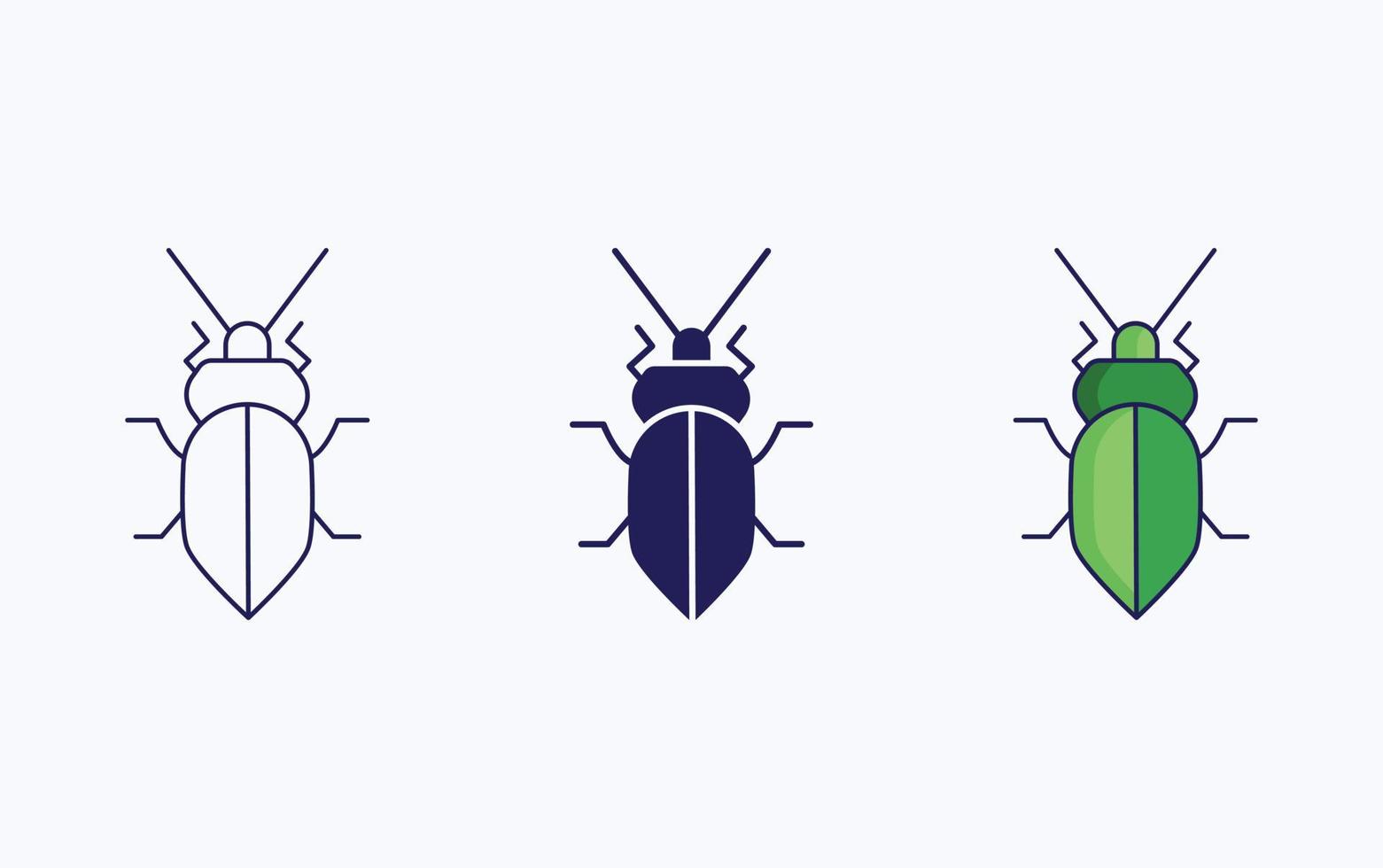 Stink bug vector illustration icon