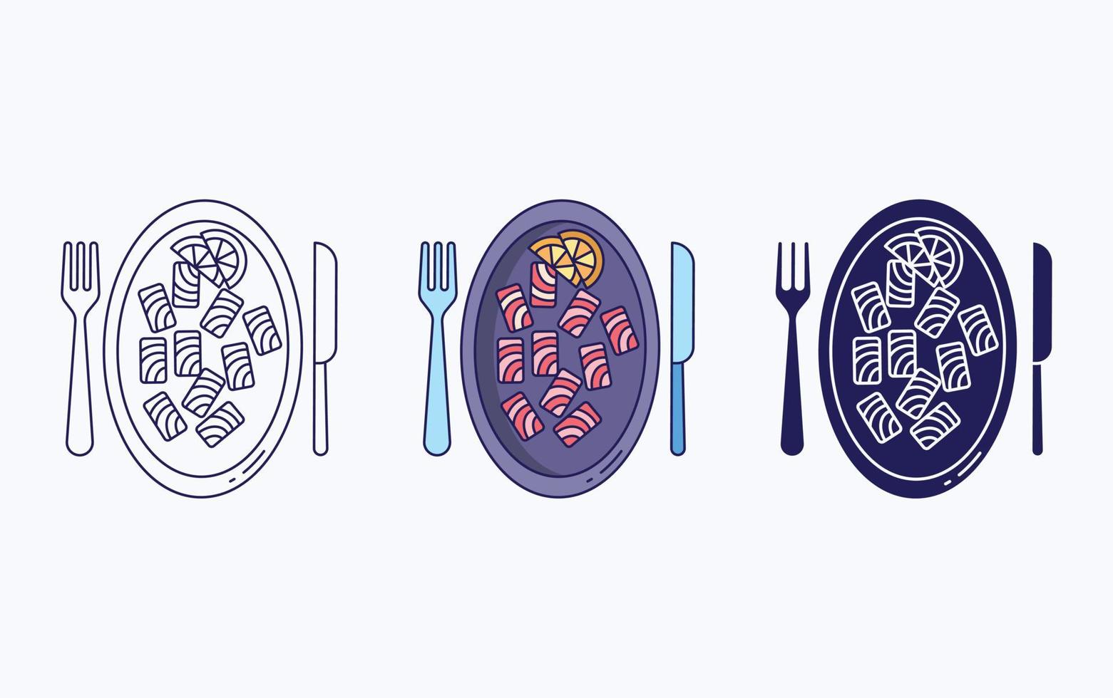 Sarma recipes fine dining icon vector