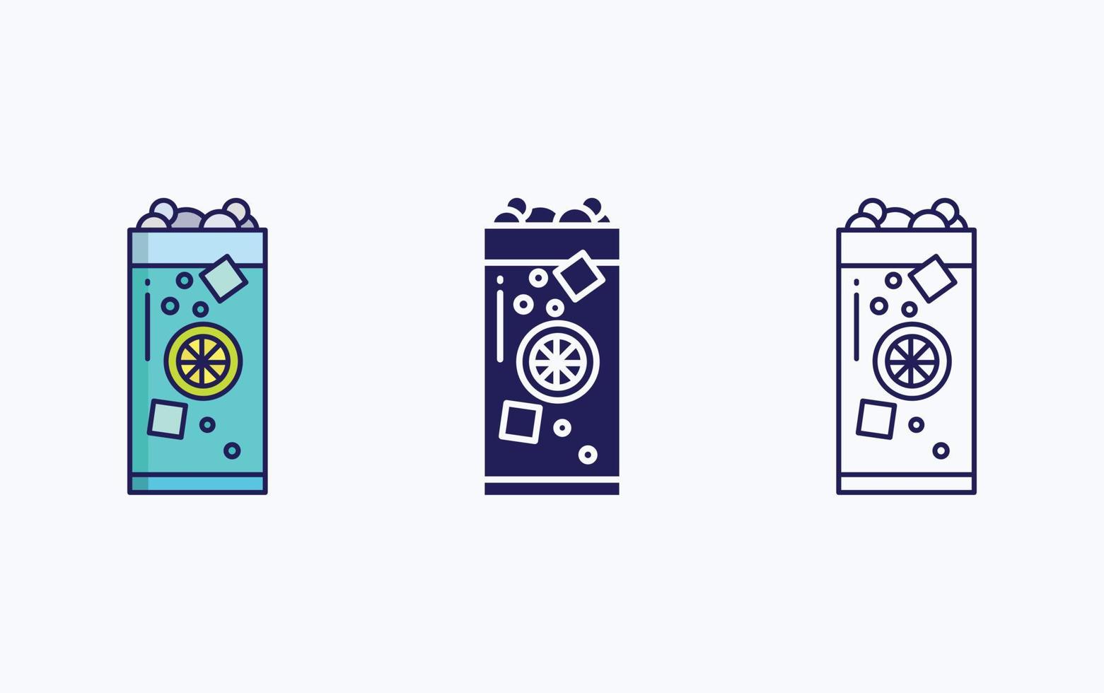 Soda glass illustration vector icon