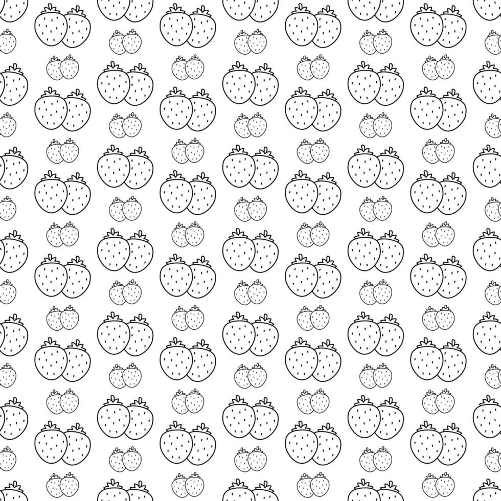 Seamless pattern with Strawberry, for decoration vector