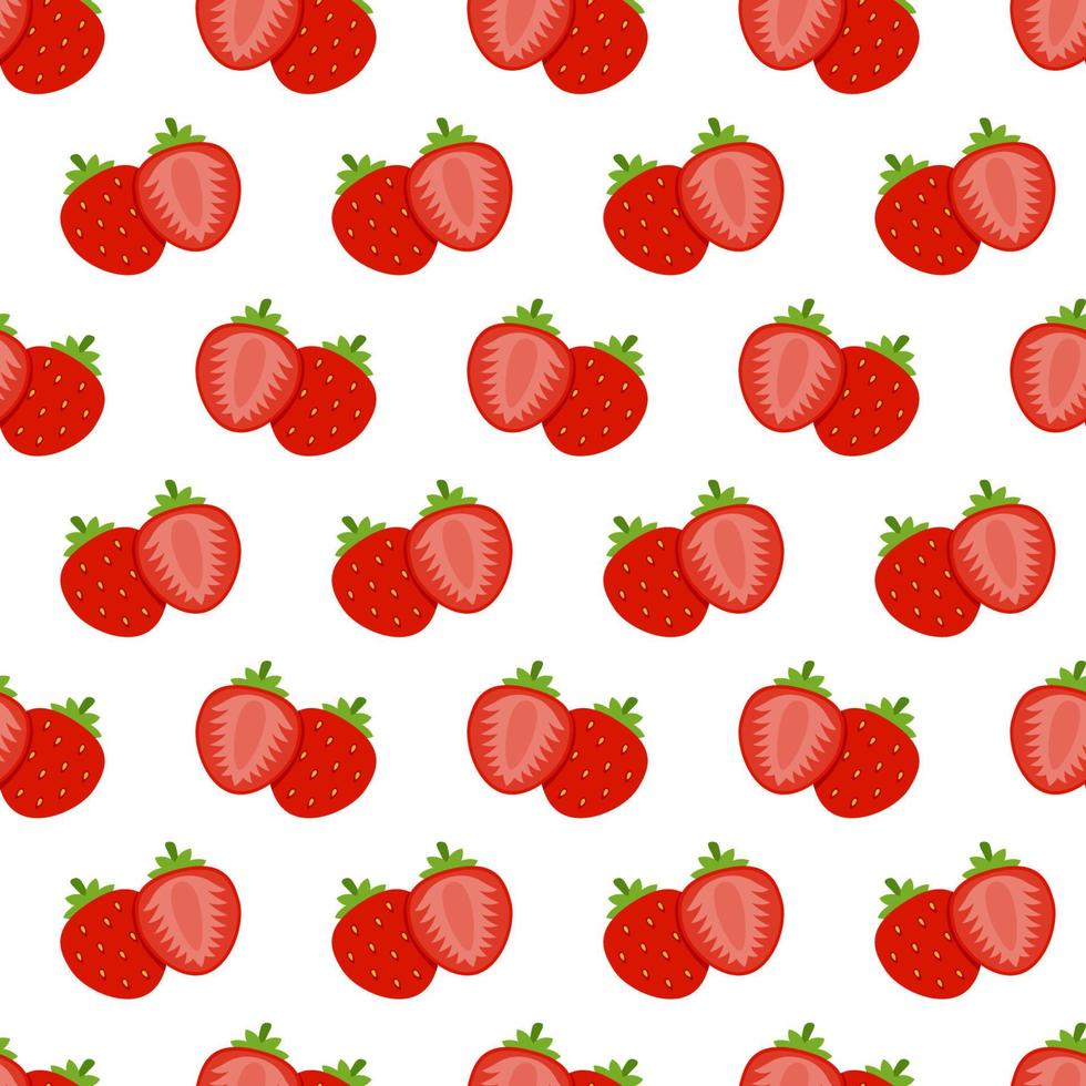 Seamless pattern with Strawberry, for decoration vector