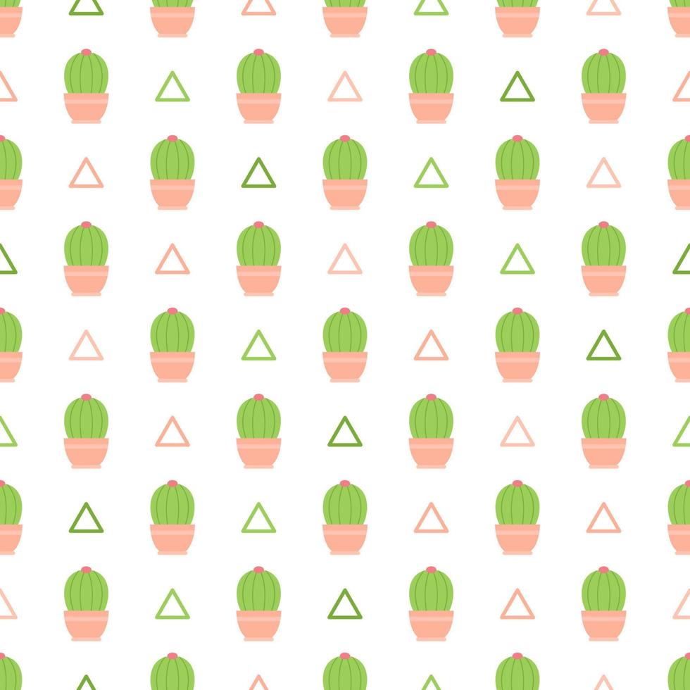 Seamless pattern with Cactus, for decoration vector