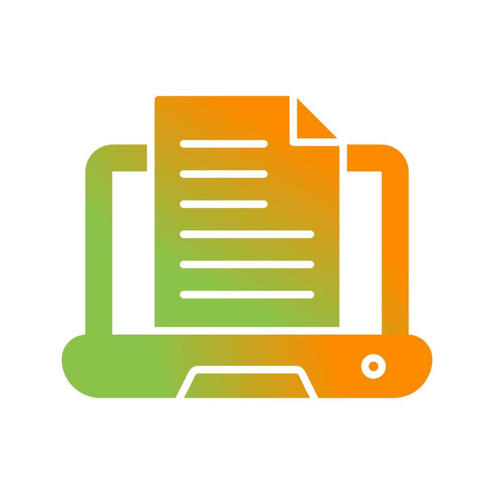 Content Writing Vector Icon