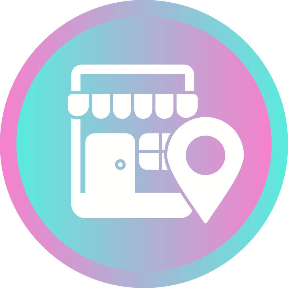 Shop Location Vector Icon