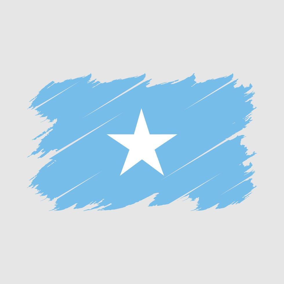 vector de pincel de bandera de somalia
