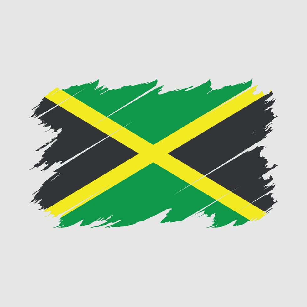 Jamaica Flag Brush Vector