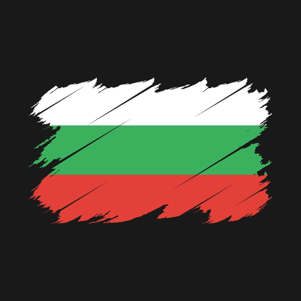 Bulgaria Flag Brush Vector
