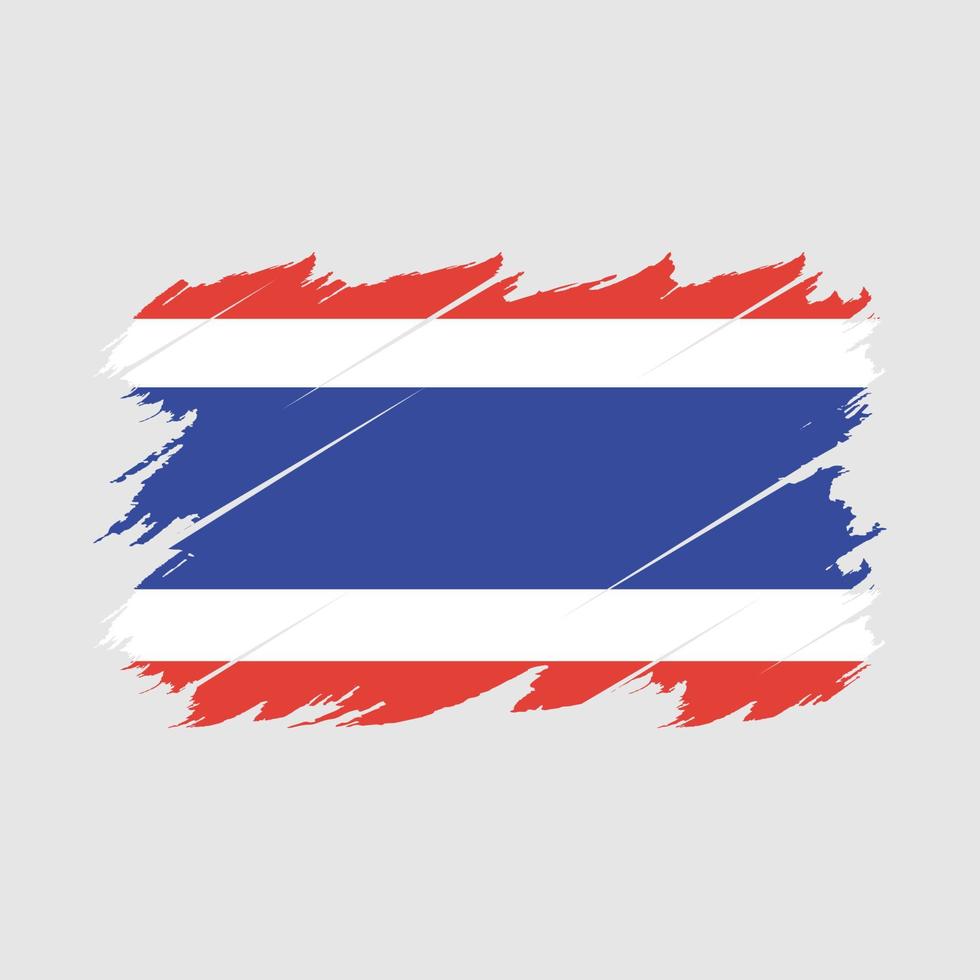 Thailand Flag Brush Vector