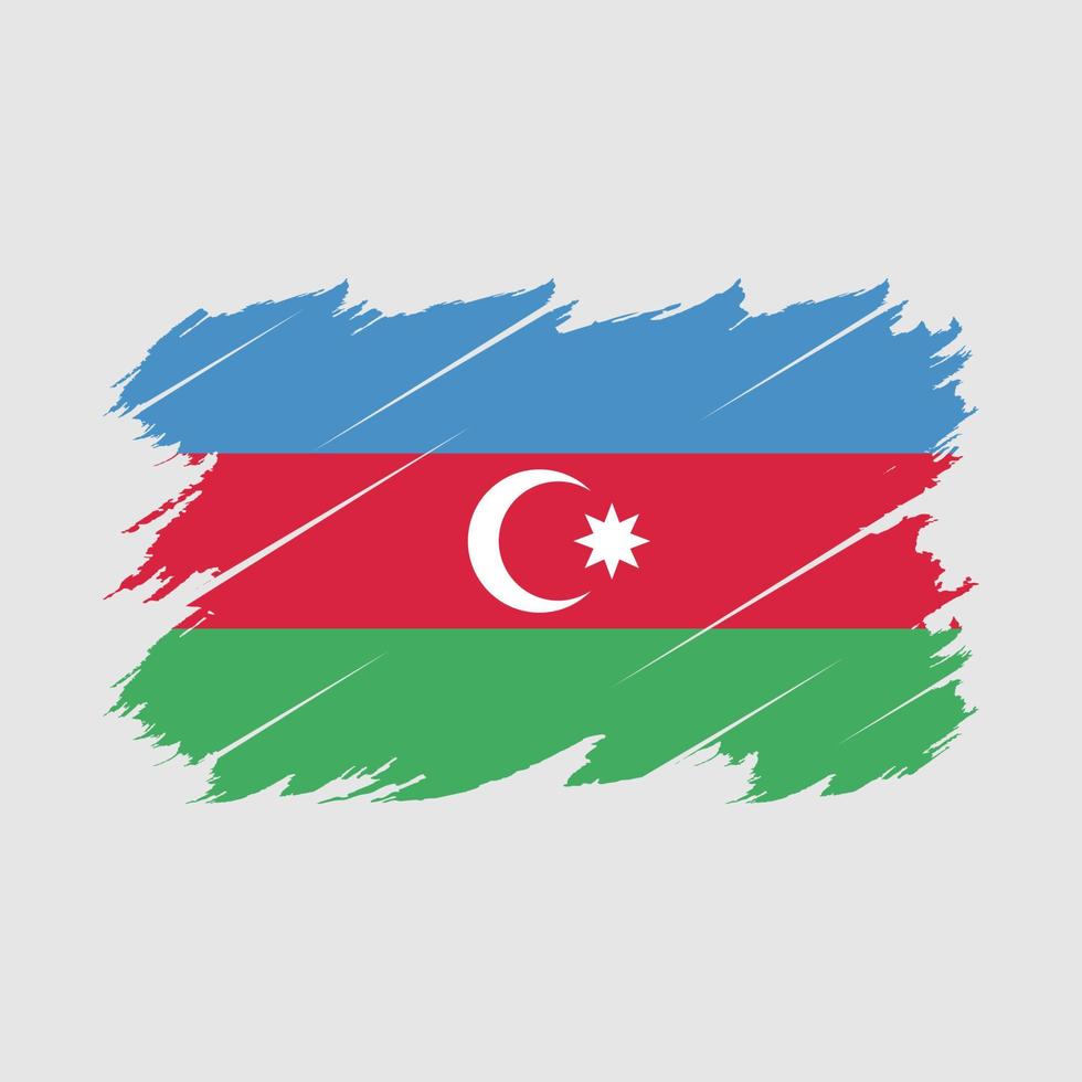 Azerbaijan Flag Brush Vector