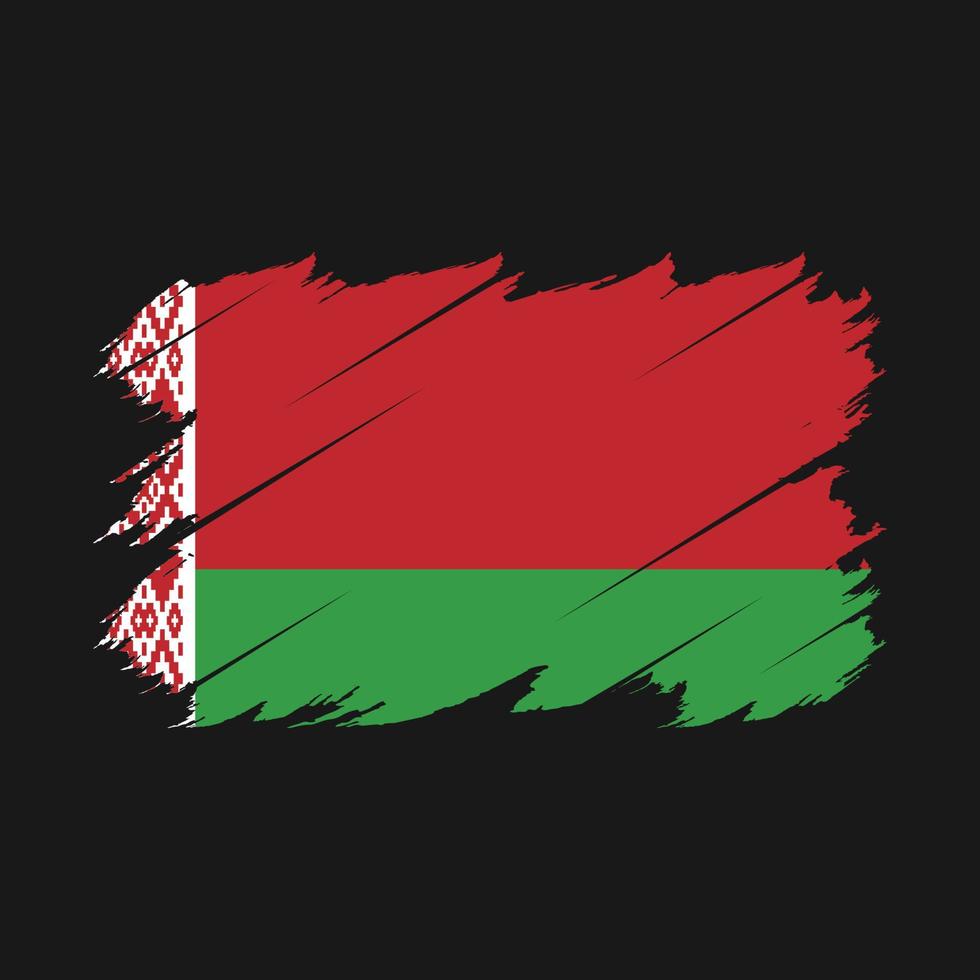 Belarus Flag Brush Vector