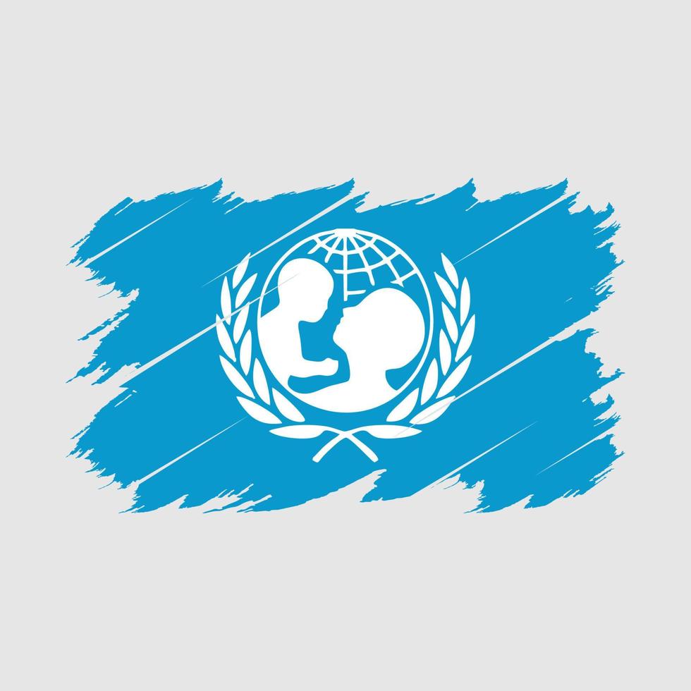 Unicef Flag Brush Vector