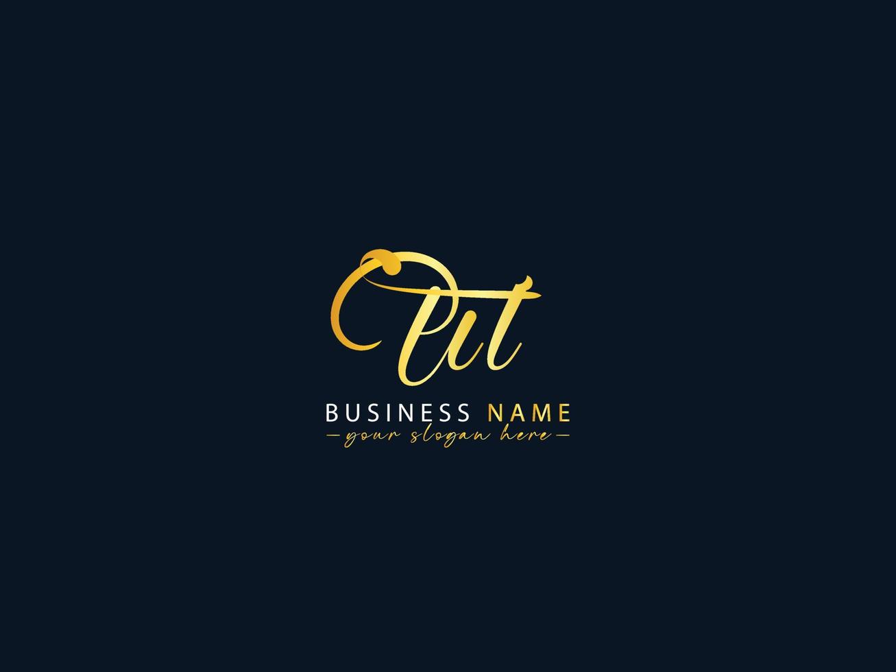 Monogram Ut Logo Icon, Modern Ut Fashion Letter Logo Template vector