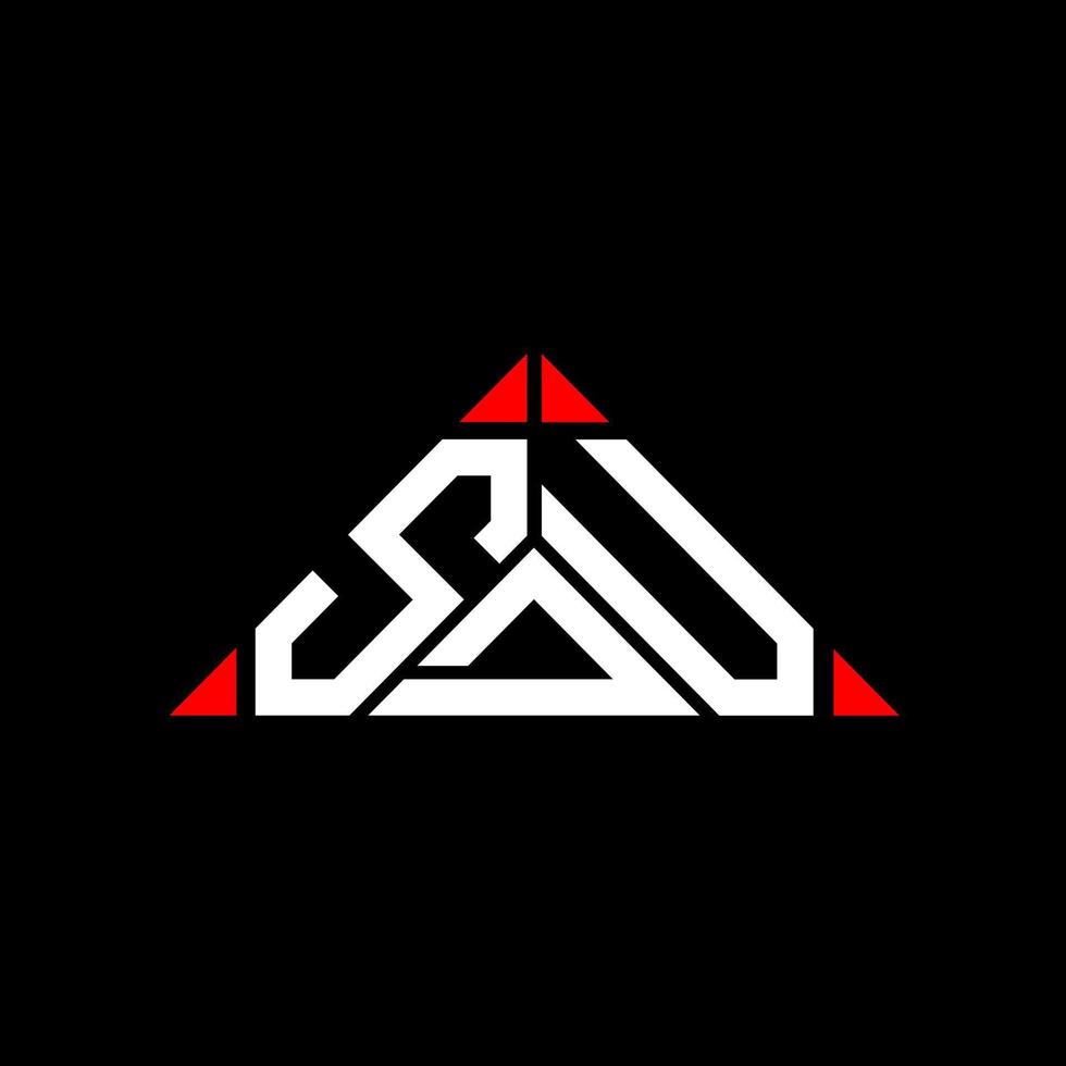 SDU letter logo creative design with vector graphic, SDU simple and modern logo.