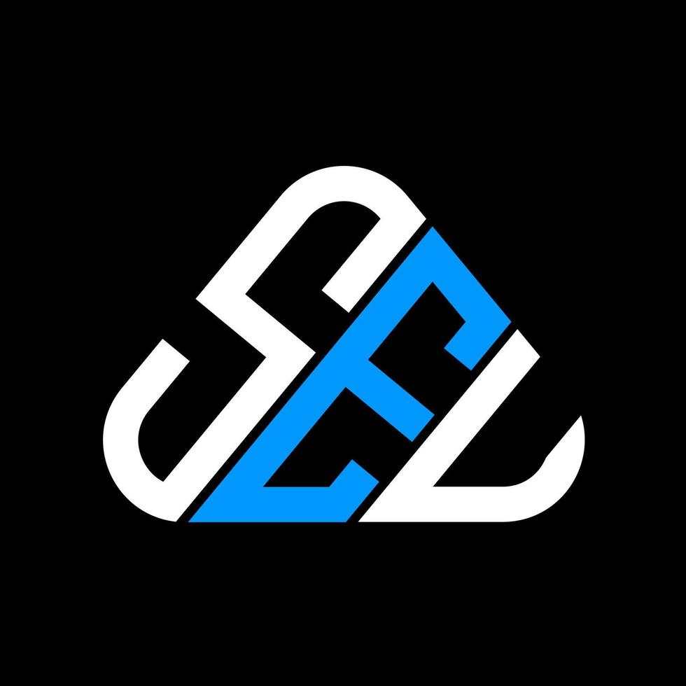 SEU letter logo creative design with vector graphic, SEU simple and modern logo.