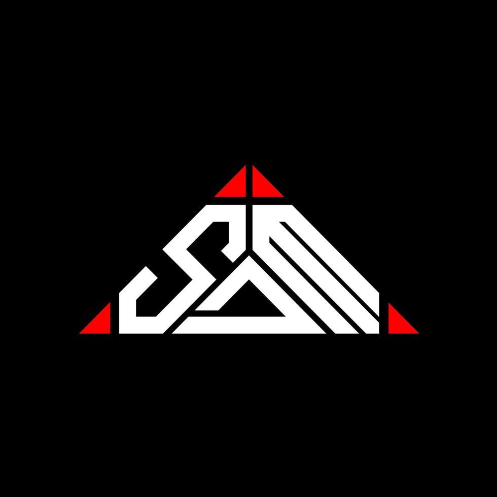 SDM letter logo creative design with vector graphic, SDM simple and modern logo.