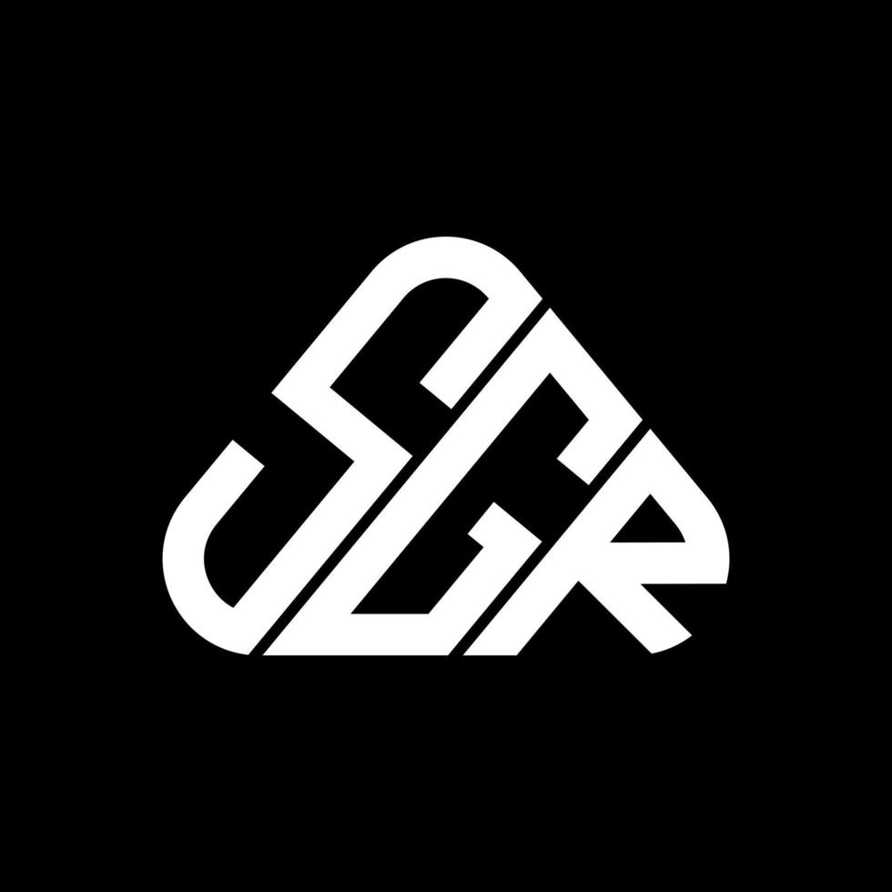 diseño creativo del logotipo de la letra sgr con gráfico vectorial, logotipo simple y moderno de sgr. vector