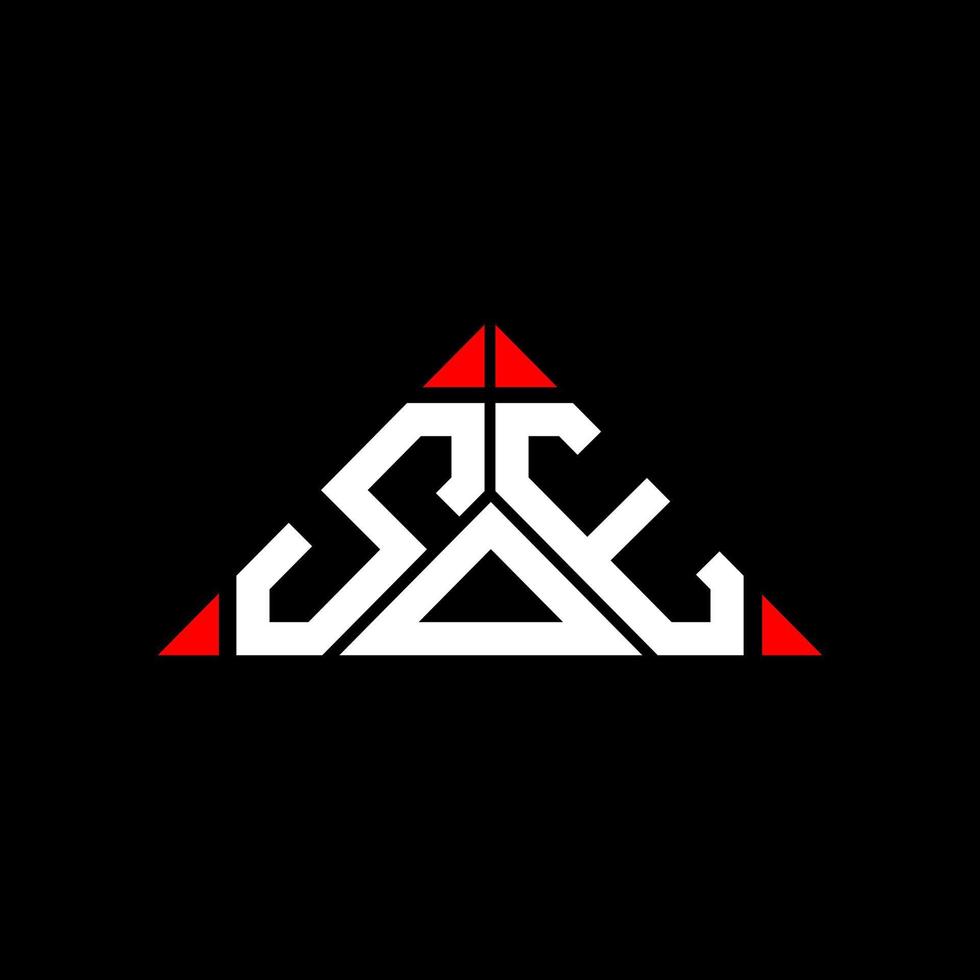 SOE letter logo creative design with vector graphic, SOE simple and modern logo.