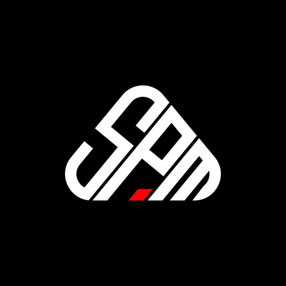 SPM letter logo creative design with vector graphic, SPM simple and modern logo.