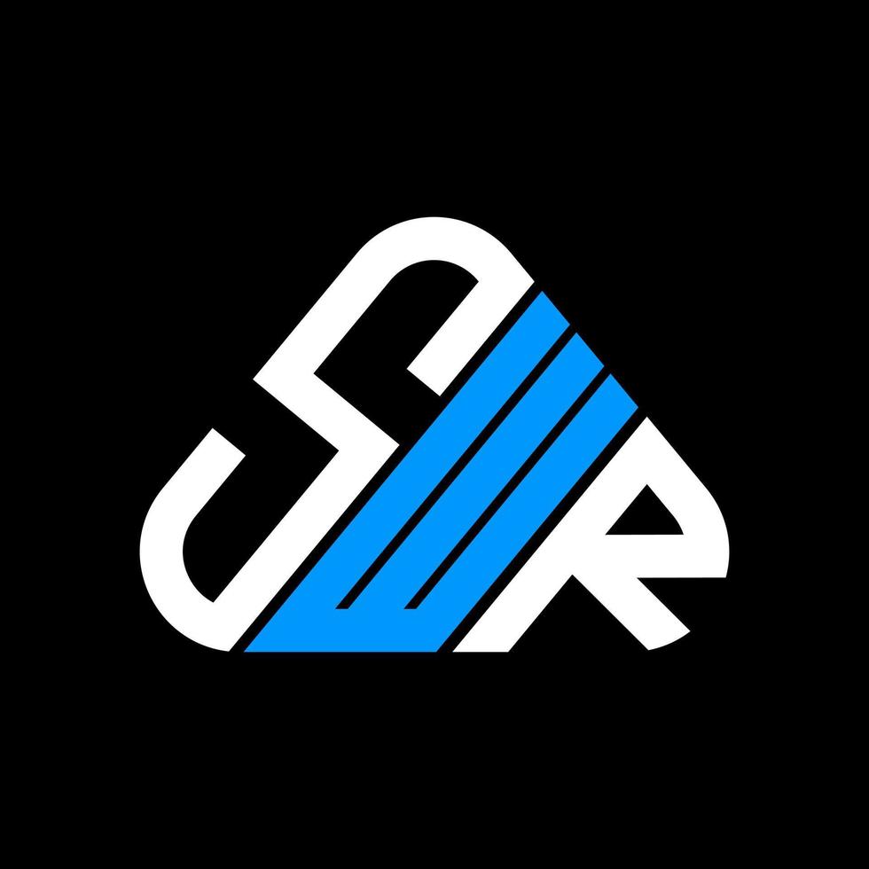 diseño creativo del logotipo de la letra swr con gráfico vectorial, logotipo simple y moderno de swr. vector