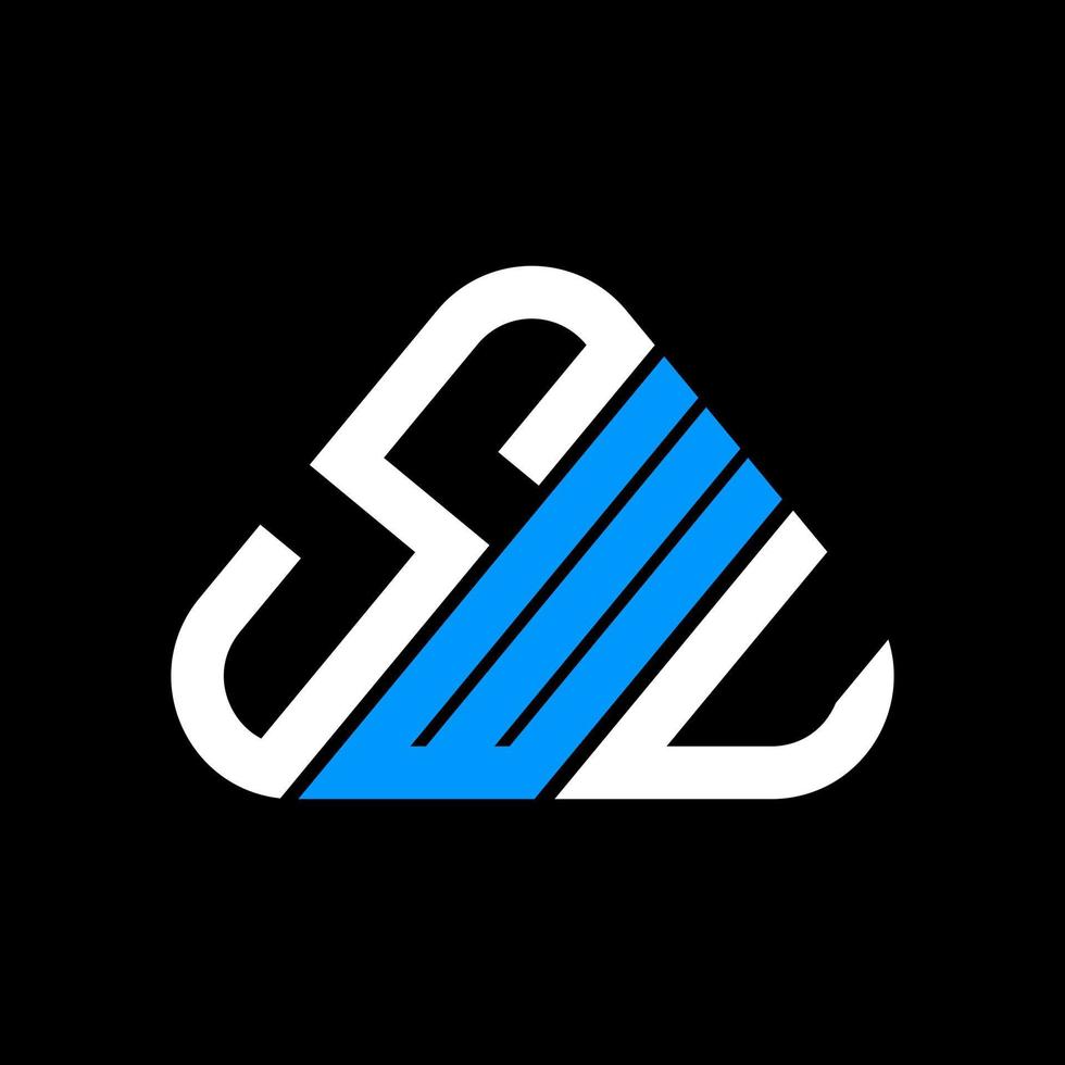 diseño creativo del logotipo de la letra swu con gráfico vectorial, logotipo simple y moderno de swu. vector