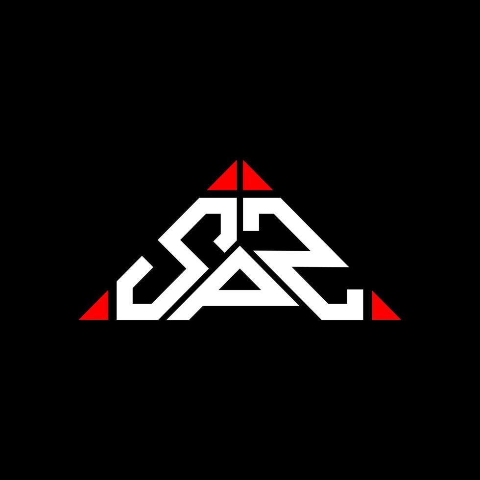 diseño creativo del logotipo de la letra spz con gráfico vectorial, logotipo spz simple y moderno. vector
