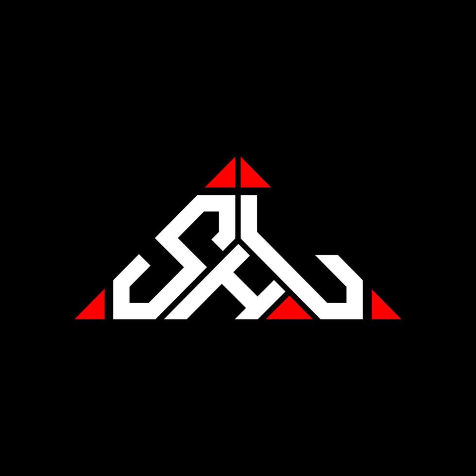 SHL letter logo creative design with vector graphic, SHL simple and modern logo.
